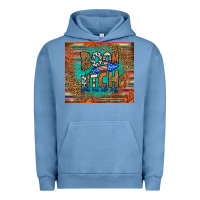 Pigment Pebble Blue boom bitch get out the way Urban Hoodie - HRA Design Shop
