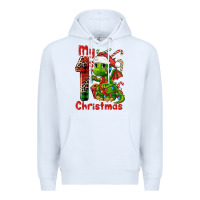 White my first christmas dragon Premium Hoodie - FaDigitalArtStudio