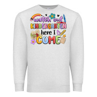 Oatmeal Heather watch out kindergarten here i come Premium Sweatshirt - MaliasSmallBusiness