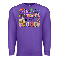 Purple watch out kindergarten here i come Premium Sweatshirt - MaliasSmallBusiness