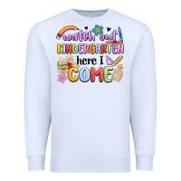White watch out kindergarten here i come Premium Sweatshirt - MaliasSmallBusiness