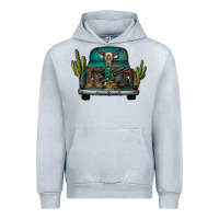 Heather Grey soldier truck Urban Hoodie - CowhideDigitalArt