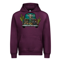 Mauve Wine soldier truck Urban Hoodie - CowhideDigitalArt