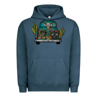Pigment Midnight Navy soldier truck Urban Hoodie - CowhideDigitalArt