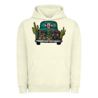 Pigment Pistachio soldier truck Urban Hoodie - CowhideDigitalArt
