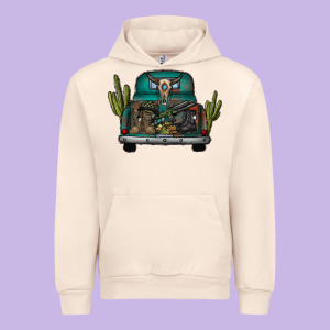 Soldier Truck Urban Hoodie Designed By Cowhidedigitalart