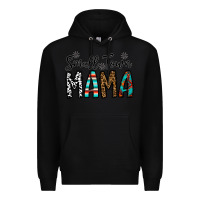 Black small town mama Premium Hoodie - CowhideDigitalArt