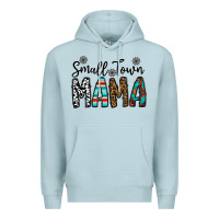 Blue Mist small town mama Premium Hoodie - CowhideDigitalArt
