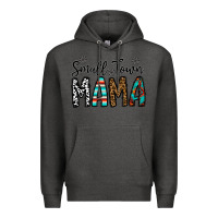 Charcoal Heather small town mama Premium Hoodie - CowhideDigitalArt