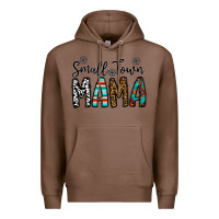 Chestnut small town mama Premium Hoodie - CowhideDigitalArt
