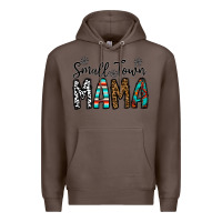 Coffee small town mama Premium Hoodie - CowhideDigitalArt