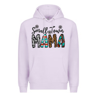 Lilac small town mama Premium Hoodie - CowhideDigitalArt