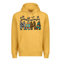 Mustard small town mama Premium Hoodie - CowhideDigitalArt