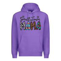 Purple small town mama Premium Hoodie - CowhideDigitalArt