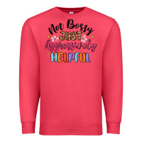 Cardinal not bossy just aggressively helpful Premium Sweatshirt - MaliasSmallBusiness