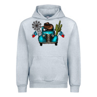 Heather Grey texas truck Urban Hoodie - CowhideDigitalArt