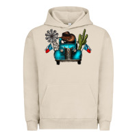 Pigment French Oak texas truck Urban Hoodie - CowhideDigitalArt
