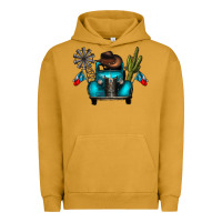 Pigment Peanut Butter texas truck Urban Hoodie - CowhideDigitalArt