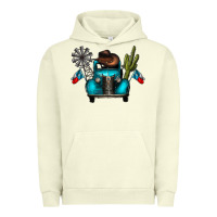 Pigment Pistachio texas truck Urban Hoodie - CowhideDigitalArt
