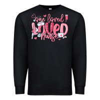 Black one loved nurse valentine's day Premium Sweatshirt - MaliasSmallBusiness