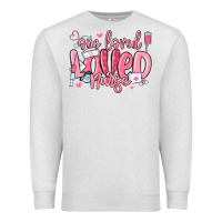 Oatmeal Heather one loved nurse valentine's day Premium Sweatshirt - MaliasSmallBusiness