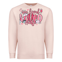 Pale Pink one loved nurse valentine's day Premium Sweatshirt - MaliasSmallBusiness