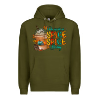 Army Green pumpkin spice baby Premium Hoodie - RacoonDesign