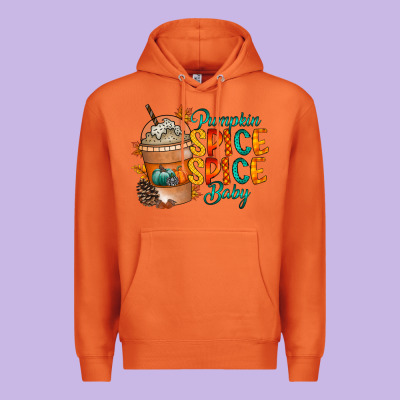 Pumpkin Spice Baby Premium Hoodie Designed By Racoondesign