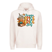 Pale Pink pumpkin spice baby Premium Hoodie - RacoonDesign