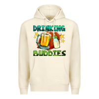 Sandshell drinking buddies with baby bottle and beer Premium Hoodie - HRA Design Shop