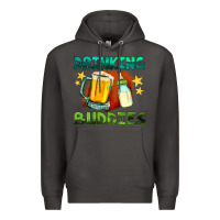 Smoke drinking buddies with baby bottle and beer Premium Hoodie - HRA Design Shop