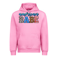 Fuchsia Pink american babe Urban Hoodie - HRA Design Shop