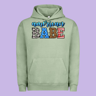 American Babe Urban Hoodie Designed By Hra Design Shop