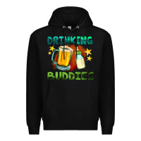 Black drinking buddies with baby bottle and beer Premium Hoodie - HRA Design Shop
