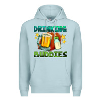 Blue Mist drinking buddies with baby bottle and beer Premium Hoodie - HRA Design Shop