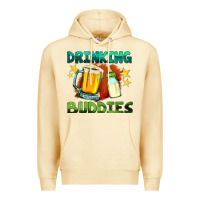 Pina Colada drinking buddies with baby bottle and beer Premium Hoodie - HRA Design Shop