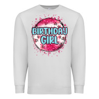 Dove Grey birthday girl Premium Sweatshirt - MaliasSmallBusiness