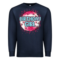Navy birthday girl Premium Sweatshirt - MaliasSmallBusiness