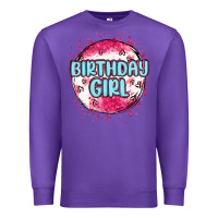 Purple birthday girl Premium Sweatshirt - MaliasSmallBusiness