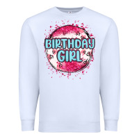 White birthday girl Premium Sweatshirt - MaliasSmallBusiness
