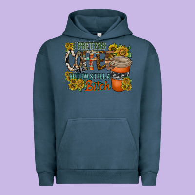 Coffee Urban Hoodie Designed By Racoondesign