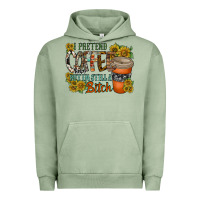 Pigment Oil Green coffee Urban Hoodie - RacoonDesign