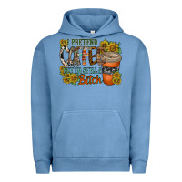 Pigment Pebble Blue coffee Urban Hoodie - RacoonDesign