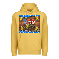 Antique Gold dad life with beers Premium Hoodie - HRA Design Shop