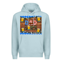Blue Mist dad life with beers Premium Hoodie - HRA Design Shop