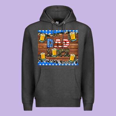 Dad Life With Beers Premium Hoodie Designed By Hra Design Shop