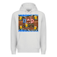 Dove Grey dad life with beers Premium Hoodie - HRA Design Shop