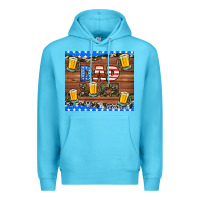 Ocean Blue dad life with beers Premium Hoodie - HRA Design Shop