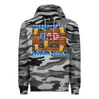 Slate Camo dad life with beers Premium Hoodie - HRA Design Shop