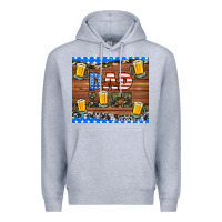 Heather Grey dad life with beers Premium Hoodie - HRA Design Shop
